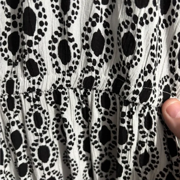 Style & Co. Monochrome Abstract Maxi Dress 2X - Picture 2 of 4